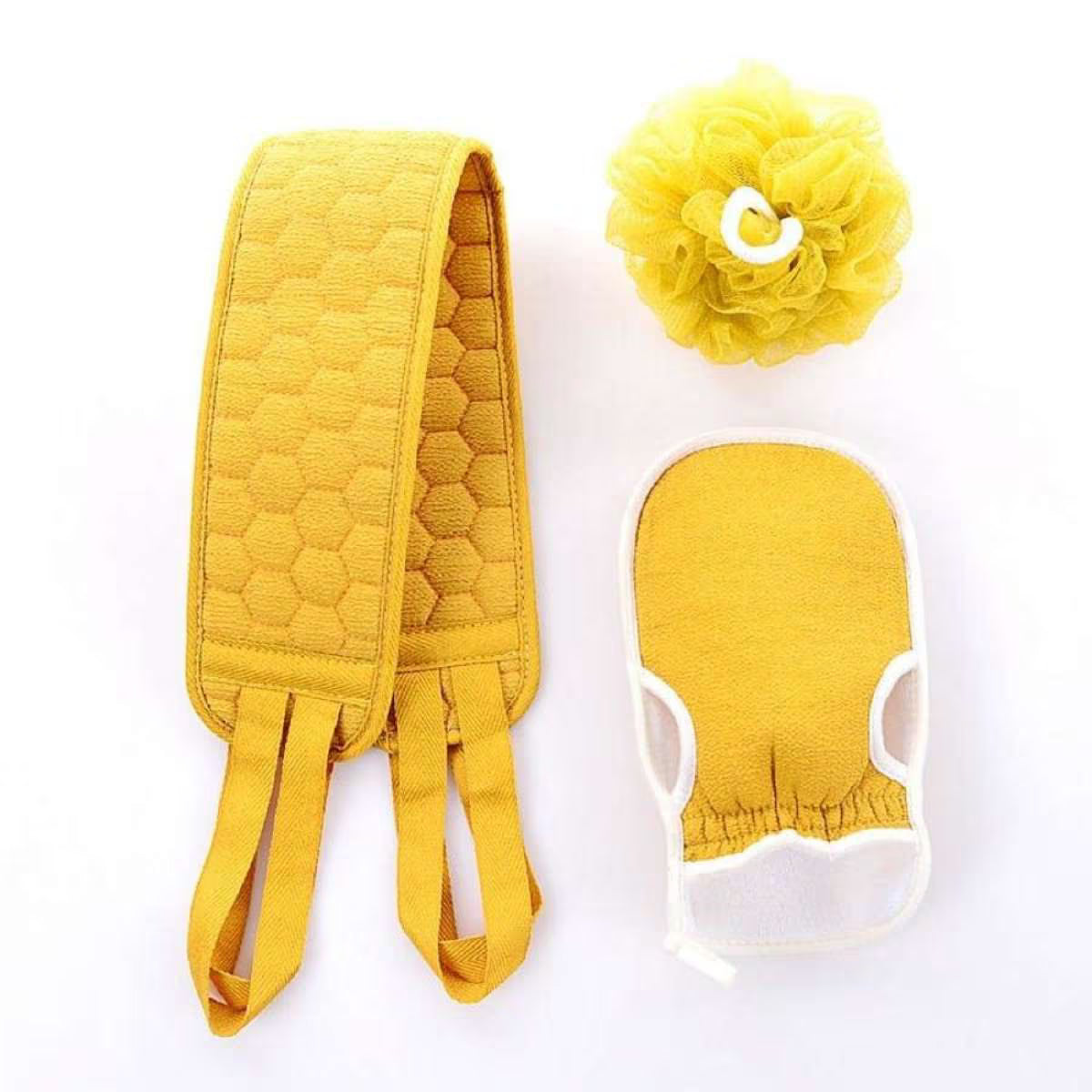 3 in 1 Bath Belt Set-Mustard
