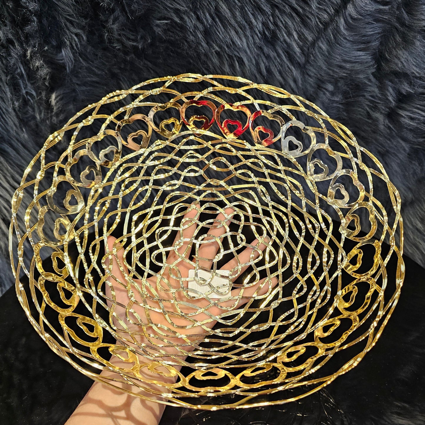 Golden Fruit Serving Bowl (Large)
