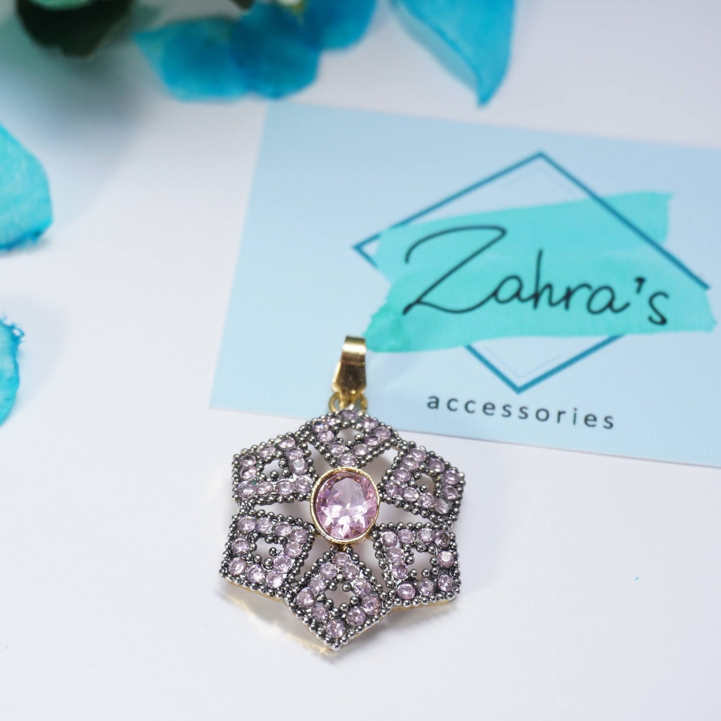 3Pc Earrings Pendant & Ring Hexagonal 915/23