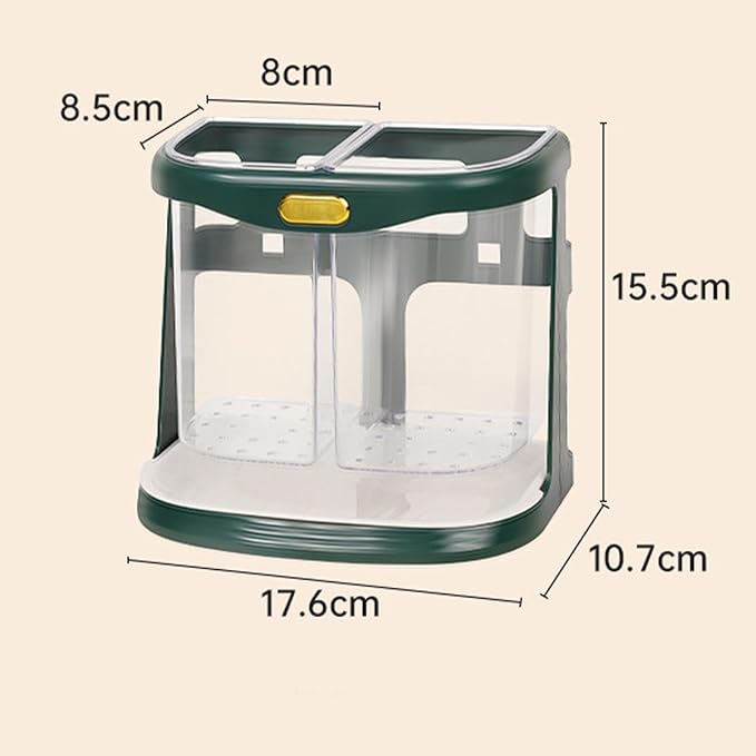 2 Grid Acrylic Cutlery Holder