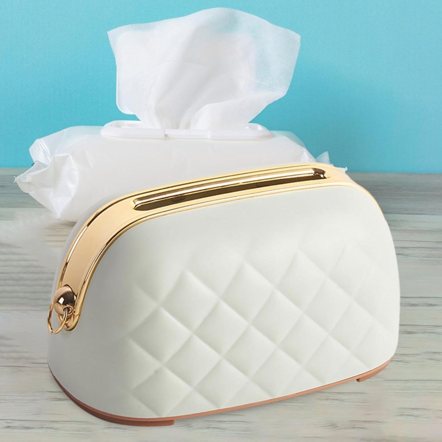 Stylish Non Slip Tissue Box D1-Light Parrot