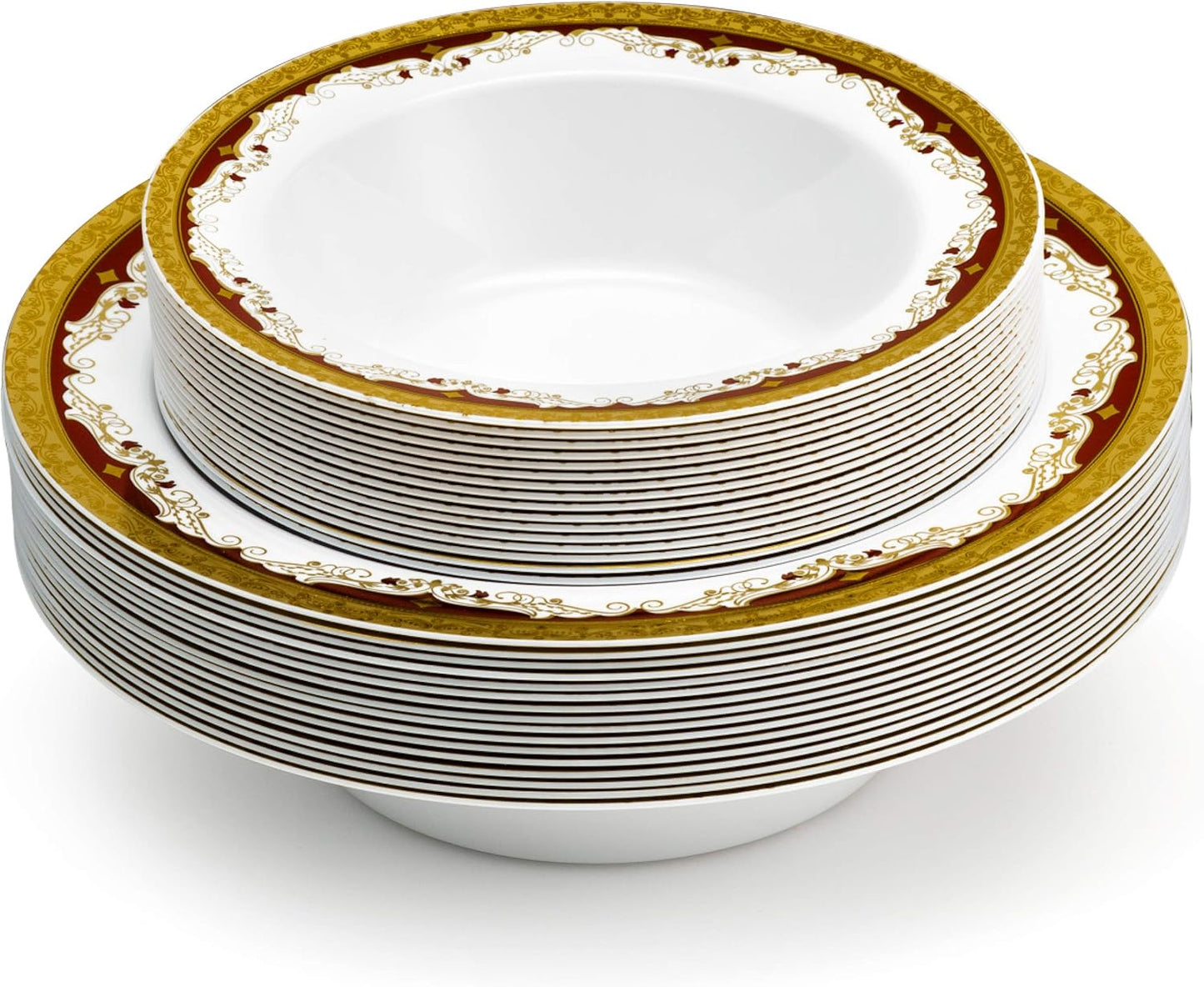 6 Pieces Disposable Plastic Plates -Small