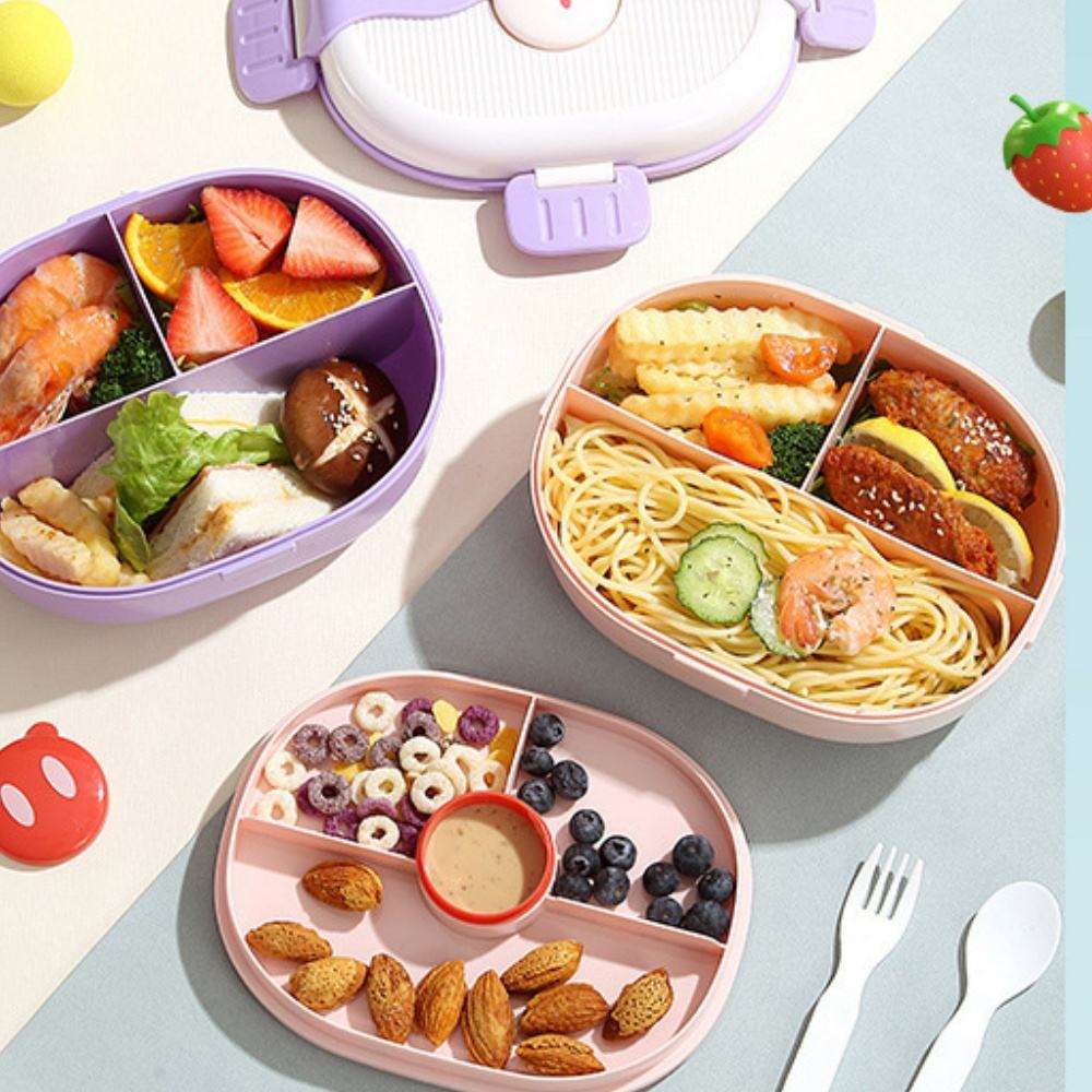 Cartoon Design Lucnh Box-Purple