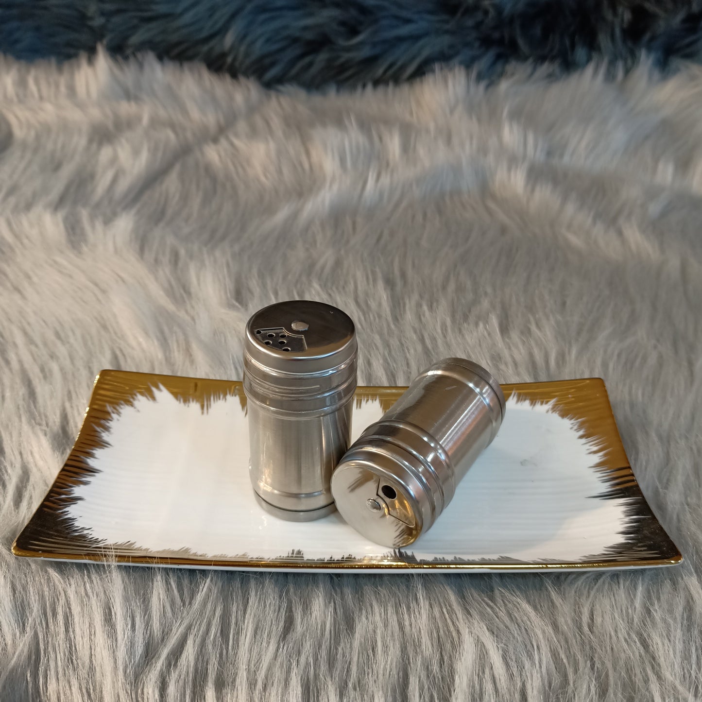 Salt & Pepper Pot Steel Plain