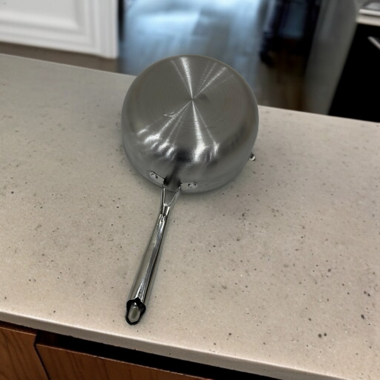 Stainless Steel Laser Coating Sauce Pan-18cm