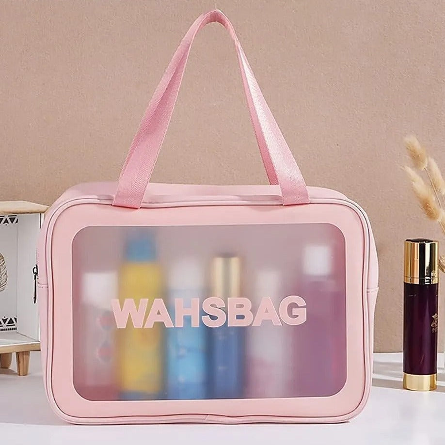 Wash Bag Makeup Travel Pouch Pink (L)