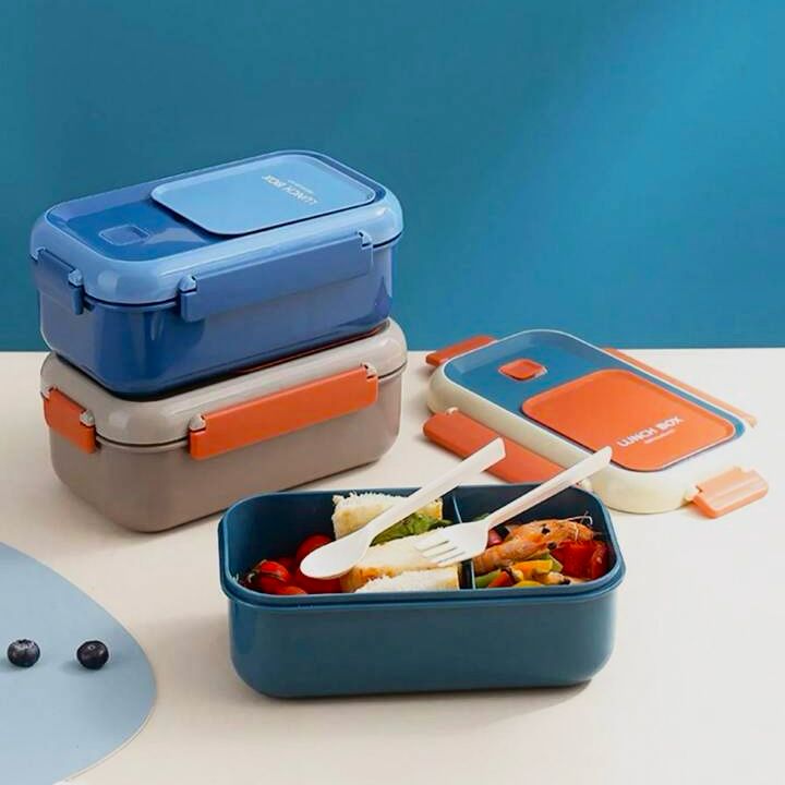 Food Grade Rectangle Lunch Box-Dark Green