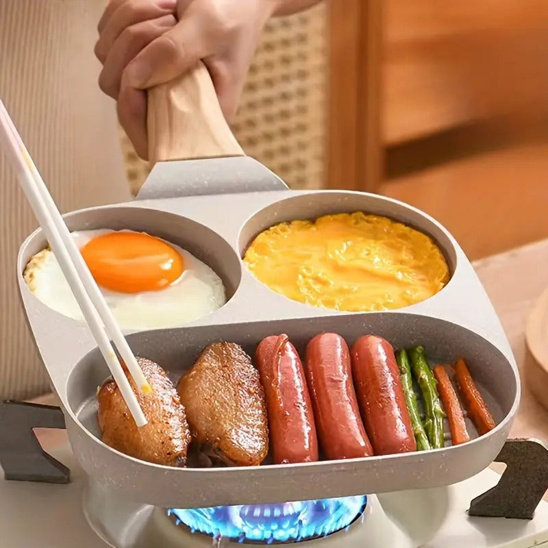 3 Slot Frying Pan Medium-Offwhite