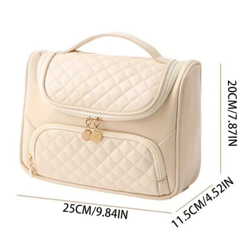 Cosmetic Bag with Hanging Hook-White