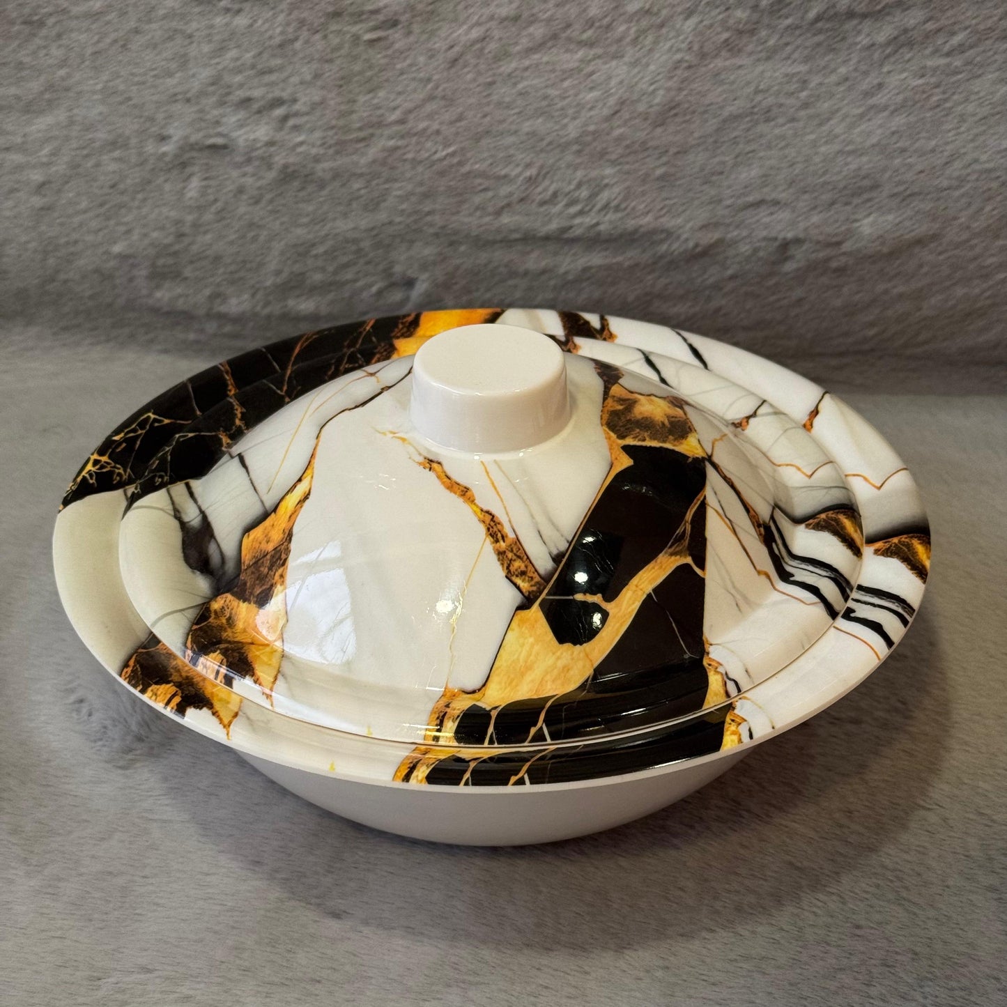 Melamine Bowl with Lid -D2