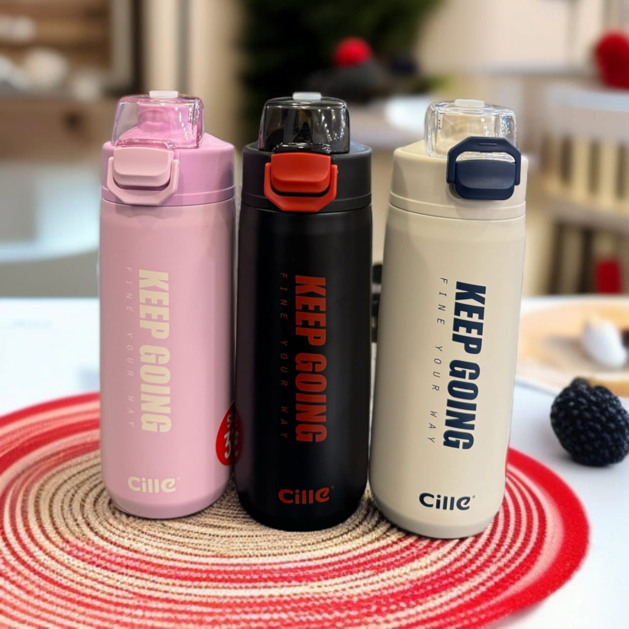 Cille Vaccum Stainless Steel Water Bottle