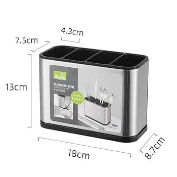 1 Pc Stainless Steel Utensil Organizer
