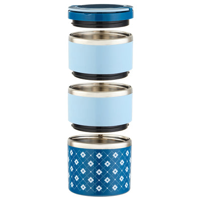 3 Layer Lunch Box-Blue