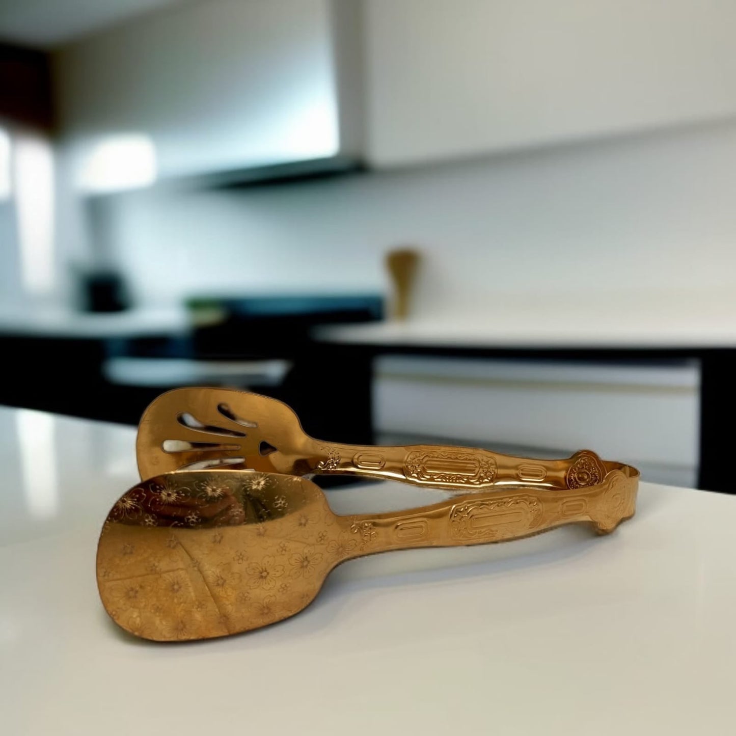 Golden Serving Tong