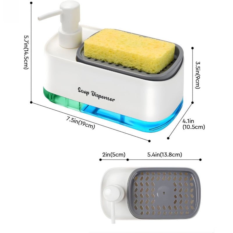 2-in-1 Kitchen Soap Dispenser