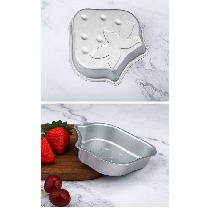 Jelly Mold Mini 6 Pcs Strawberry Shapes