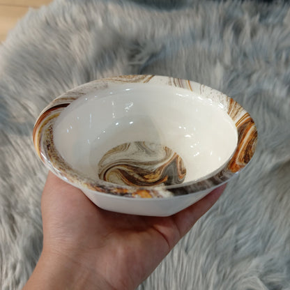 Melamine Brown texture Bowl (S)