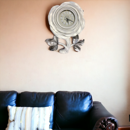 Rose Shape Wall Clock