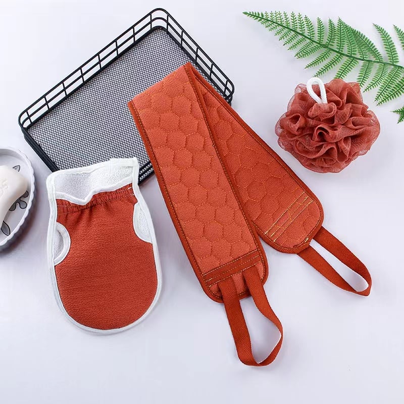 3 in 1 Bath Belt Set-Dark Brown