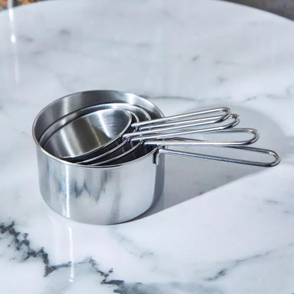 4 Pcs Stainless Steel Measuring Cup