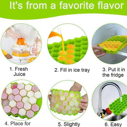 Honey Bunch Large Ice Cube Tray with lid