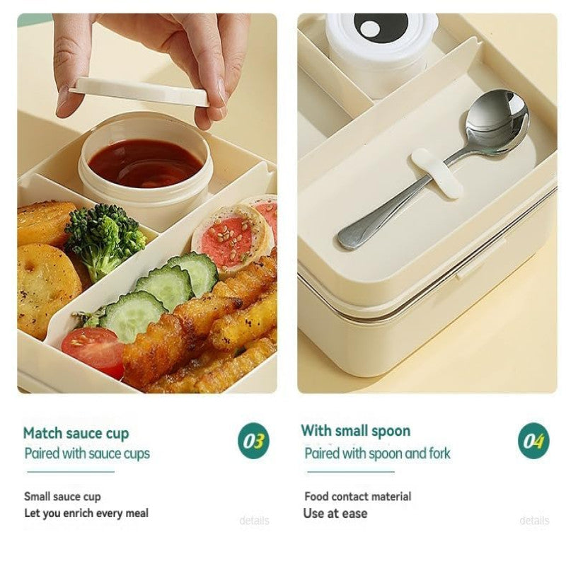 Super Cat Design Bento Lunch Box-Dark Grey