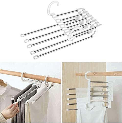 5 in 1 Stainless Steel Foldable Hanger