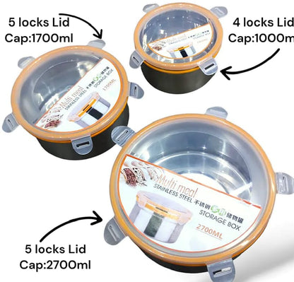 Bowl set Steel 3PCS
