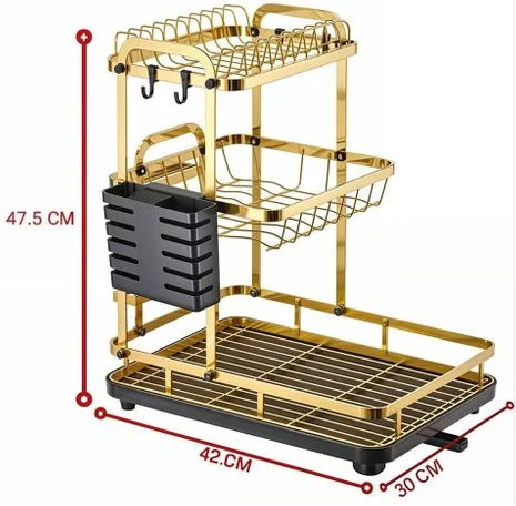 3-Tier Detachable Dish Drying Rack