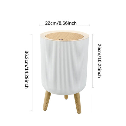 Trash Can with Press Lid -7L