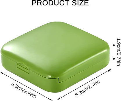 Portable Push-Pull Pill Box Two Compartments