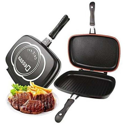Dessini Double Sided Grill Pan 36cm (Black)