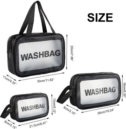 3 Pc Wash Bag Set-Pink