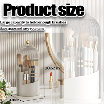 Rotating Cosmetics Brush Organizer