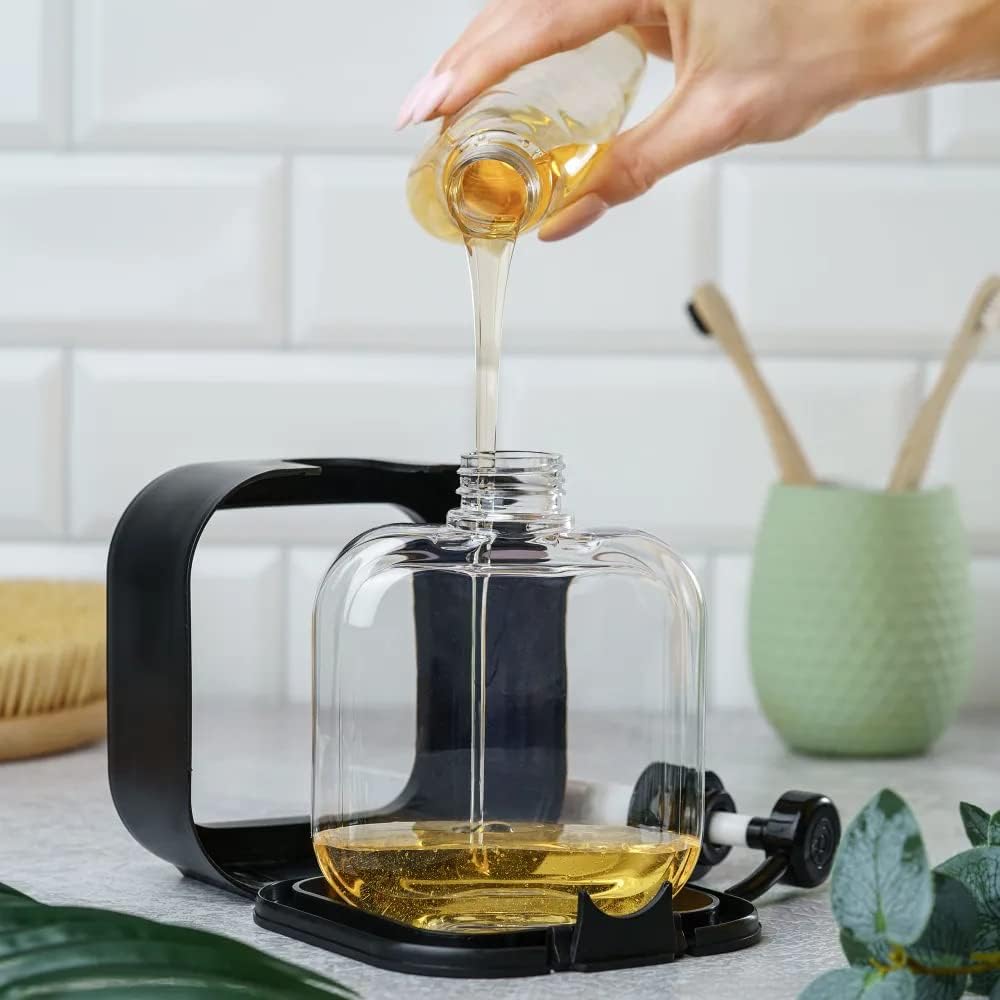 Pump Bottle Soap Dispenser -Black