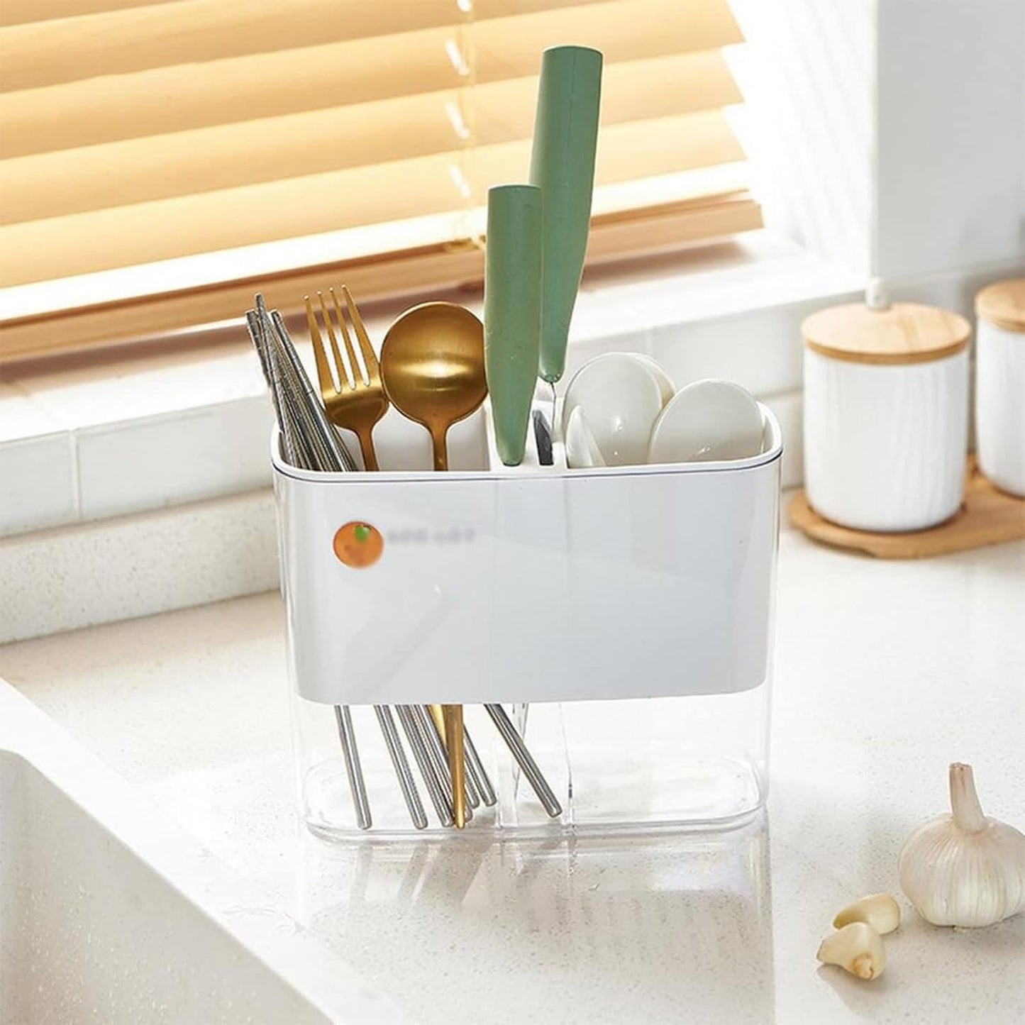 Acrylic Thickened Cutlery Holder