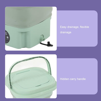 9L Foldable Washing Machine-Green