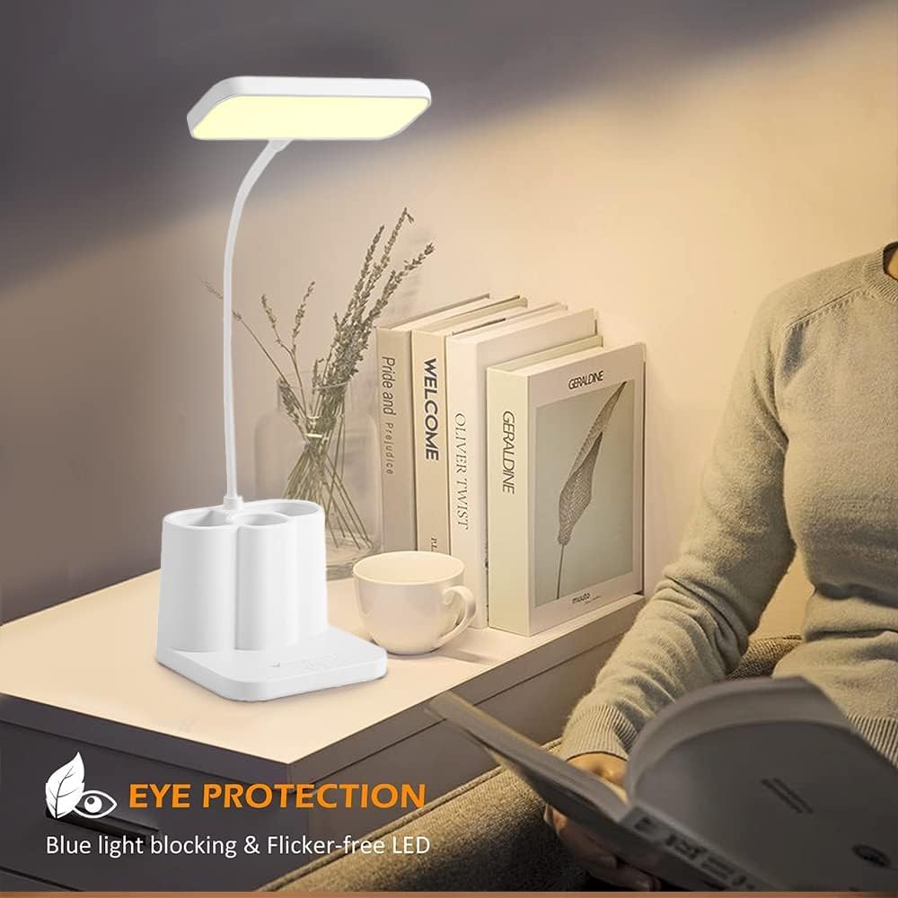 LED Desk Lamp with Pen Holder