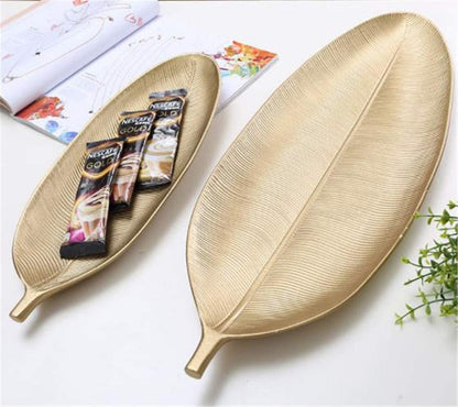 Wooden Table Decoration Leaf Tray