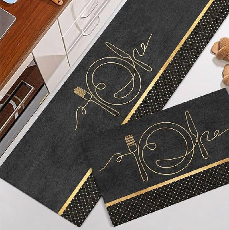 Pair of Non-Slip Kitchen Mat-D4