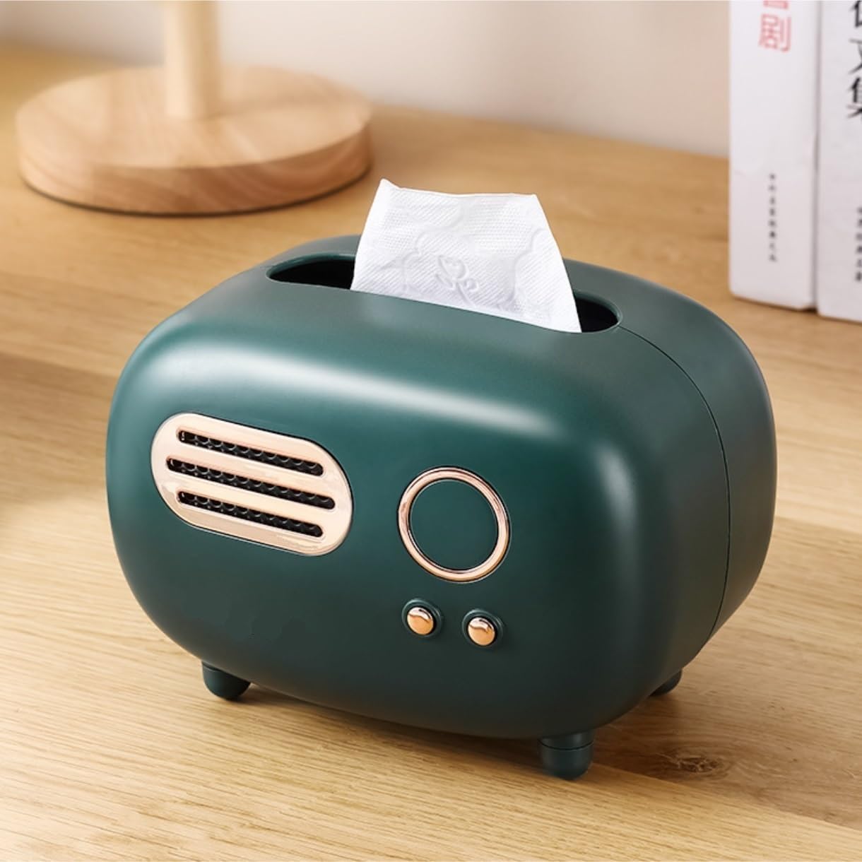 Retro Radio Inspired Tissue Box