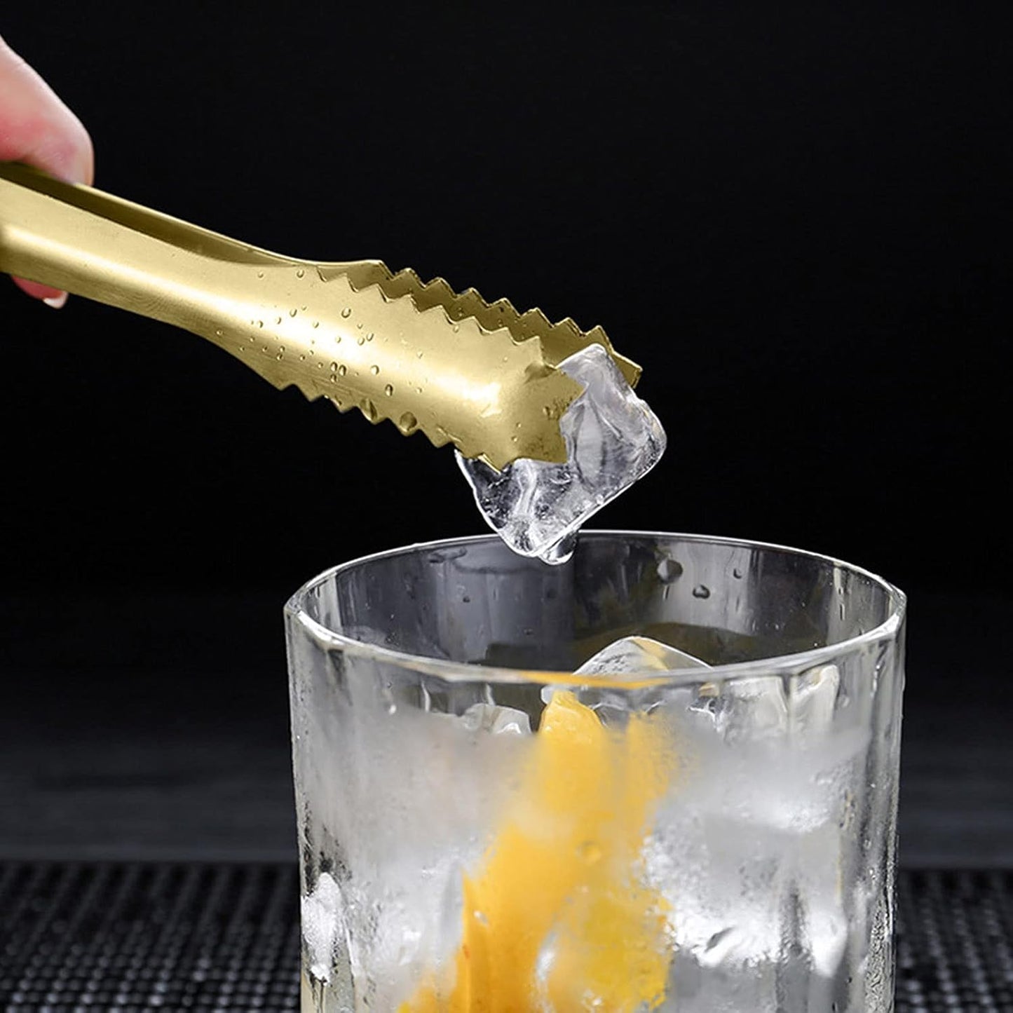Golden Ice Cube Tong