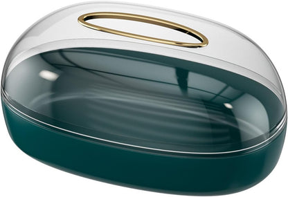 Acrylic Luxury Wall Mounted Tissue Box-Green