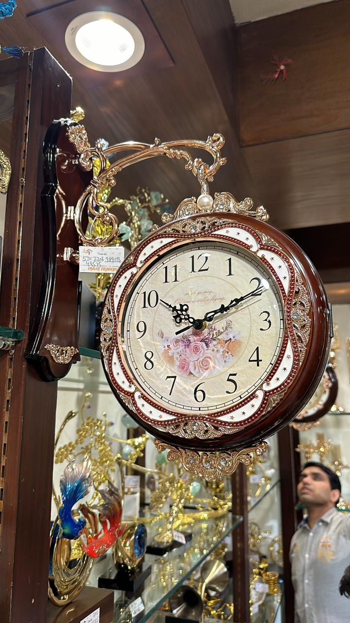 Double Side Lobby Clock