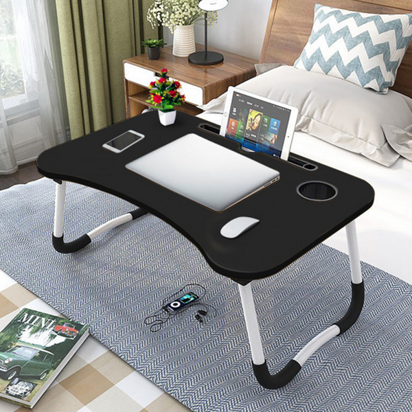 Portable Folding Laptop Table-Black