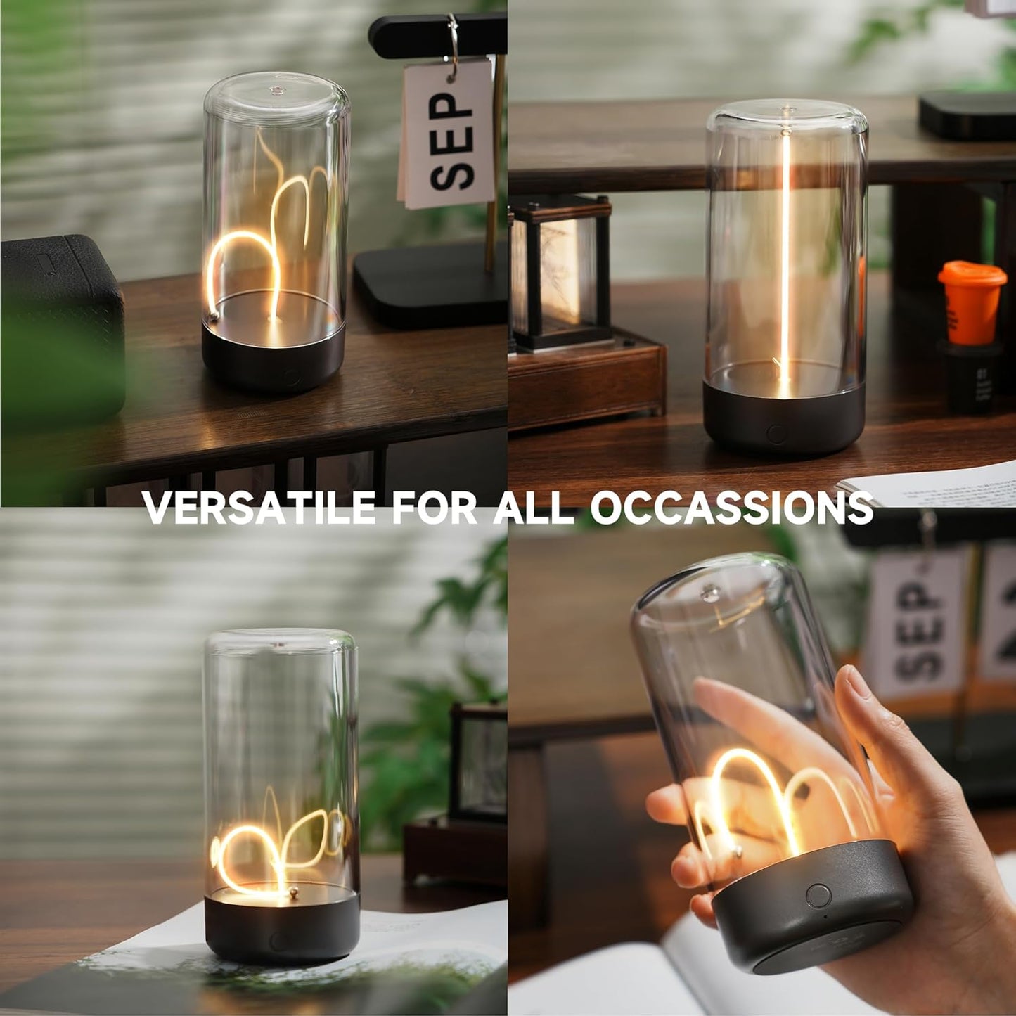 Rechargeable Modern Ambient Light-Black