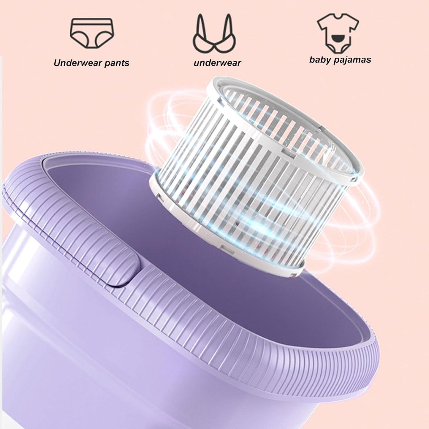 Foldable Washing Machine-Purple