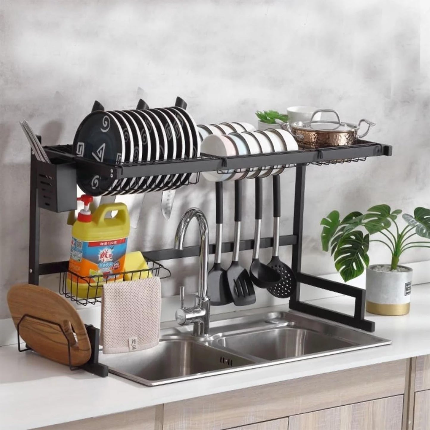 Kitchen Shelf Storage Holders Over Sink Rack-L