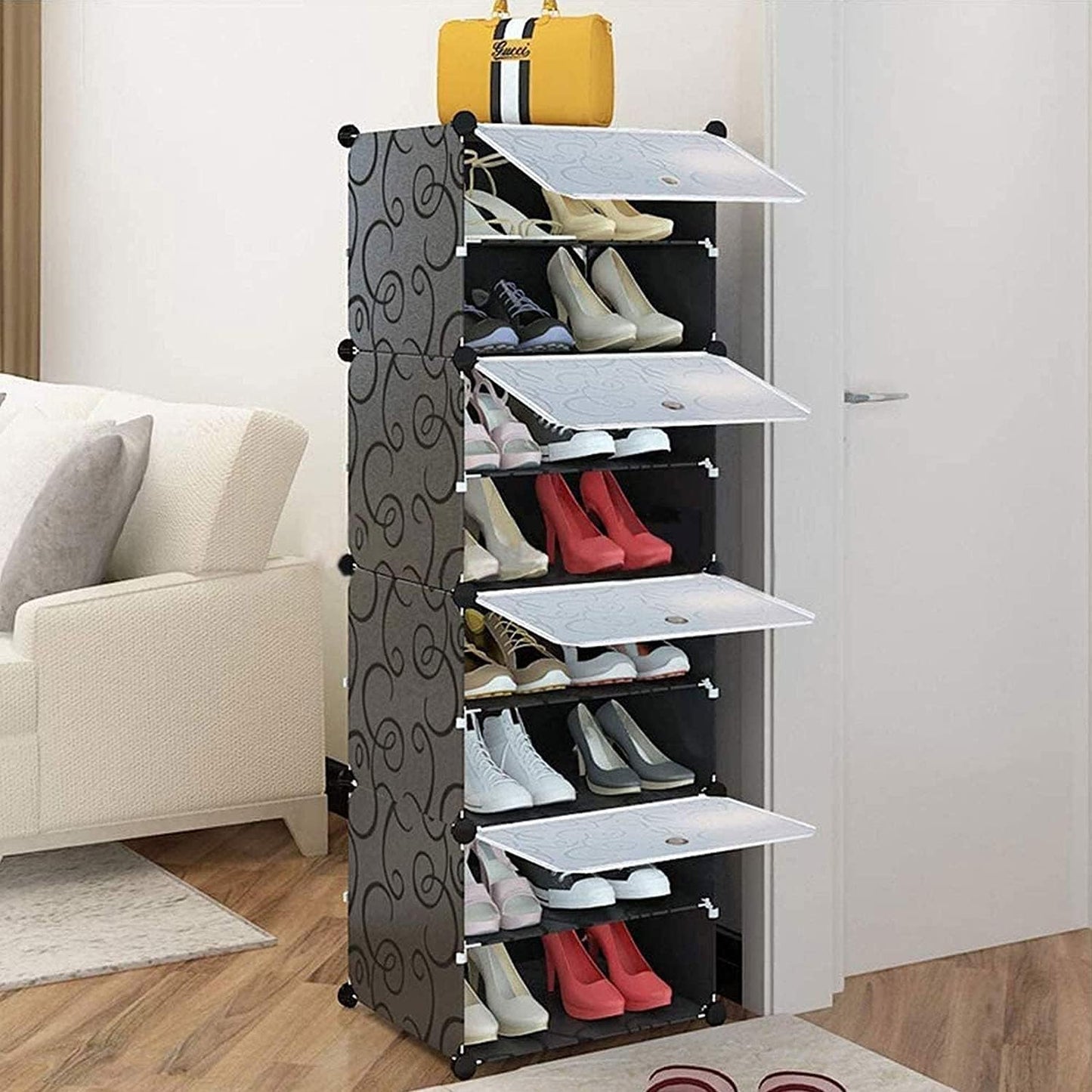 8 Step with 4 Door Shoe Organizer