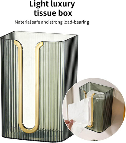 Wall-Mounted Acrylic Tissue Box